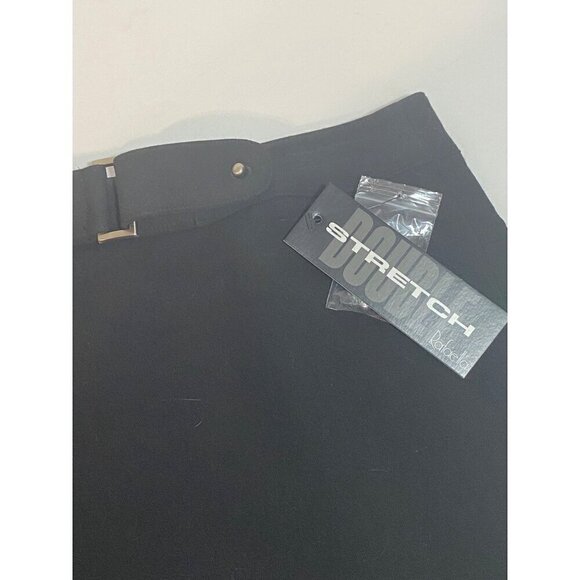 Rafaella Black Short Skirt Zipper Buckle Closure Stretchy Woman’s Size 10P NWT - Picture 6 of 9
